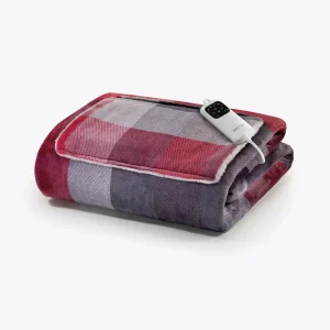 CaldoPlaid® Adapto Velvet Tartan con tasca mani e piedi cm 150x110