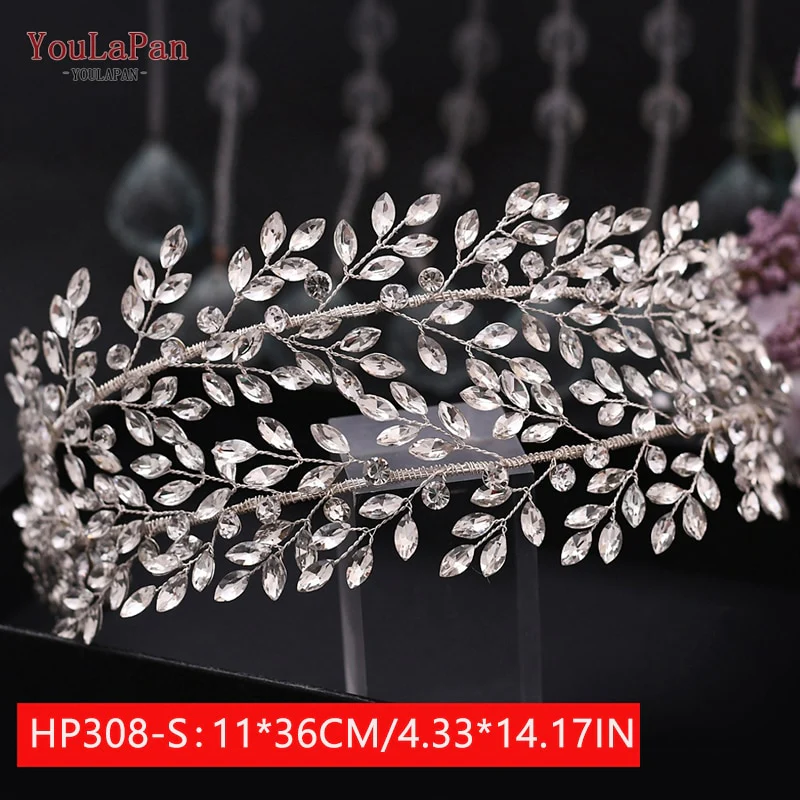 Fascia per capelli da sposa di lusso, acessori a forma di fiore fatta a mano con cristalli - immagine 5