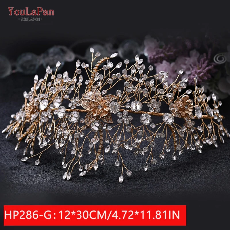 Fascia per capelli da sposa di lusso, acessori a forma di fiore fatta a mano con cristalli - immagine 9