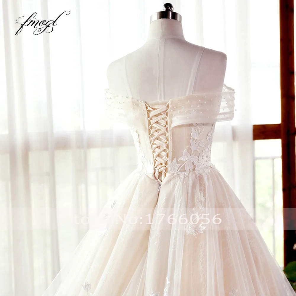 Vestito da Sposa in Pizzo a Balze 2023 Scollo a Barchetta Illusion Sexy, Applicazioni in Pizzo e Perline, Abito da Sposa con Schiena Scoperta - immagine 6