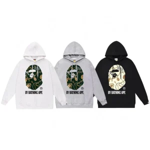 BATHING APE - Felpa con cappuccio