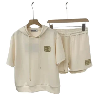 Miu Miu - Completo Felpa e pantaloncini in cotone