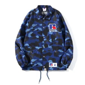 A BATHING APE x RUSSELL - Giacca a Vento Color Camo